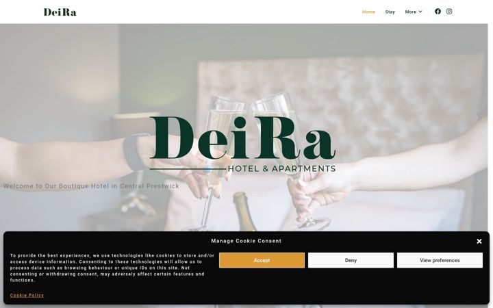 Screenshot of deirahotel.co.uk