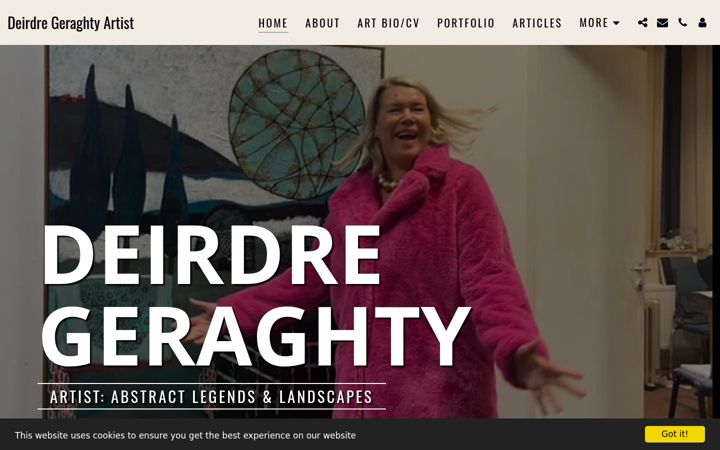 Screenshot of deirdregeraghty.com