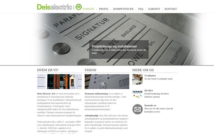 Screenshot of deis-el.dk