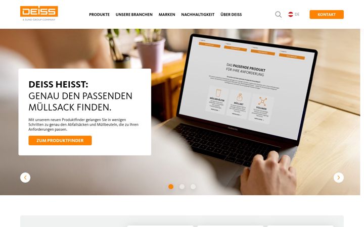Screenshot of deiss.at