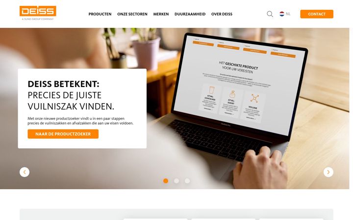 Skærmbillede af deiss.nl