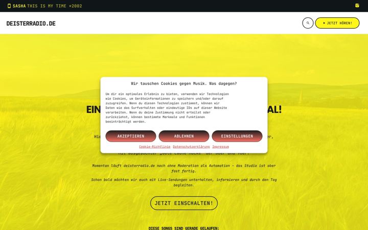 Screenshot of deisterradio.de