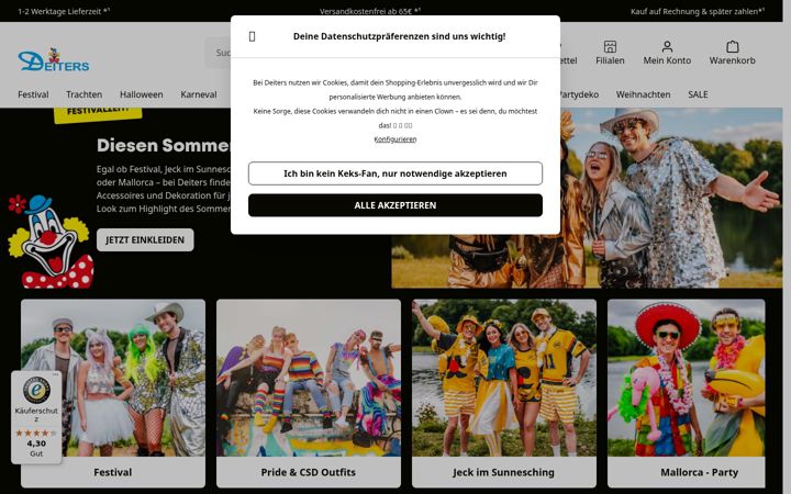 Screenshot of deiters.de