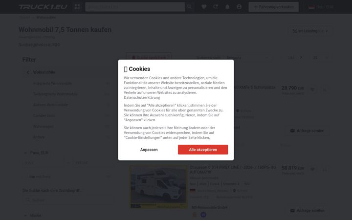 Screenshot of dejacamper.de