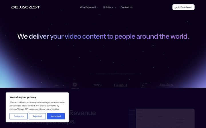Screenshot of dejacast.com