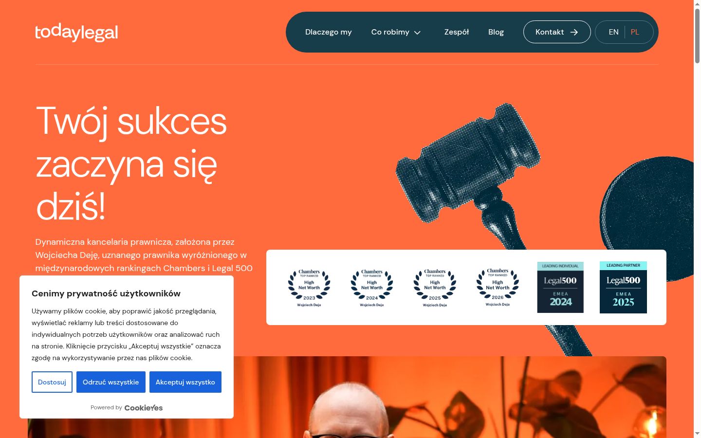 Screenshot tal-banner tal-kunsens muri qabel kwalunkwe interazzjoni