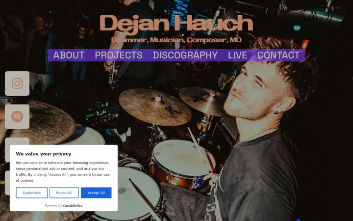 Screenshot of dejanhauch.de