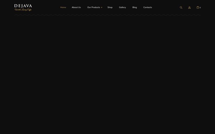 Screenshot of dejavacoffee.com