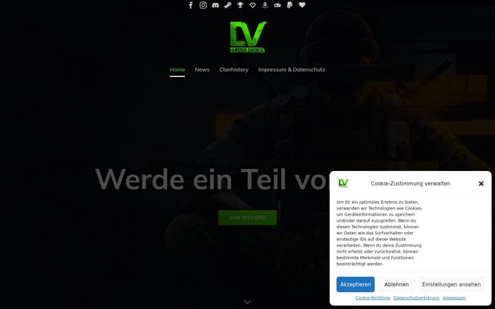 Screenshot of dejavu-clan.de