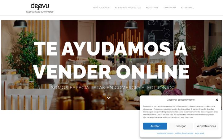Screenshot van dejavu.es