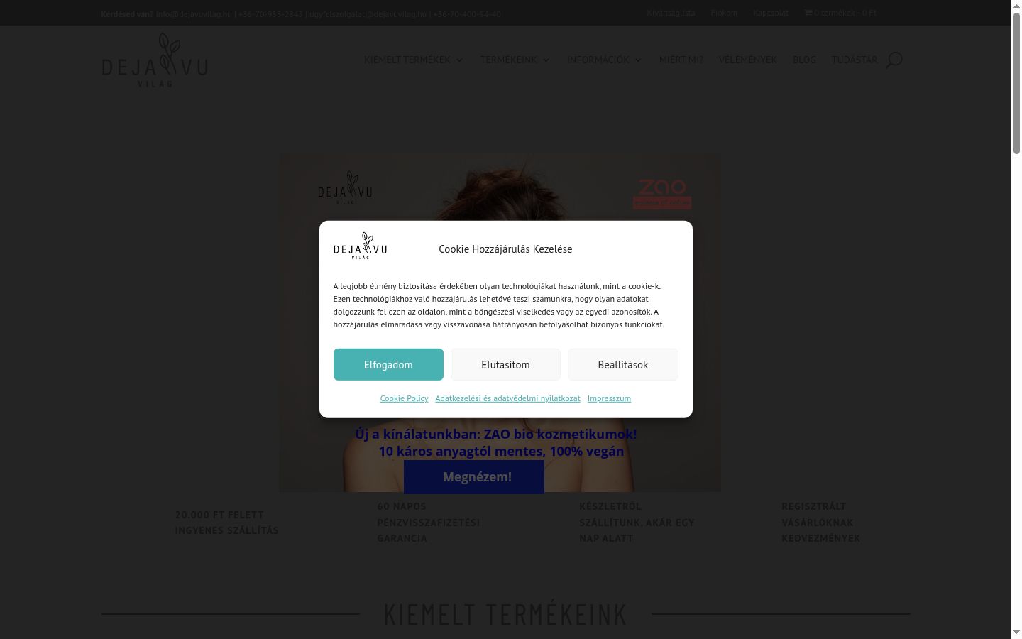 Zrzut ekranu banera zgody wyświetlanego przed jakąkolwiek interakcją