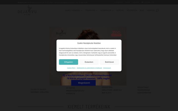Zrzut ekranu dejavuvilag.hu