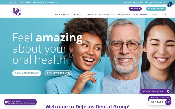 Screenshot of dejesusdental.com
