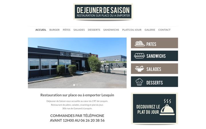 Screenshot of dejeunerdesaison.fr