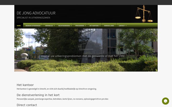 Zrzut ekranu dejongadvocatuur.nl