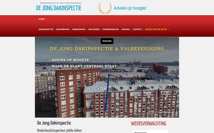 Screenshot von dejongdakinspectie.nl