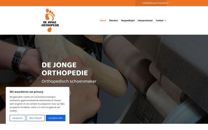 Zrzut ekranu dejongeorthopedie.nl