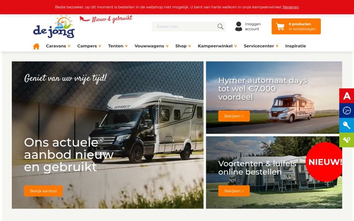 Zrzut ekranu dejonghattem.nl