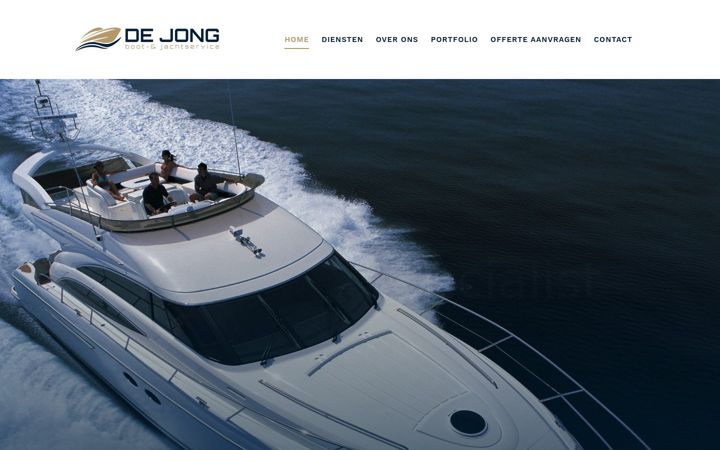 Zrzut ekranu dejongjachtservice.nl