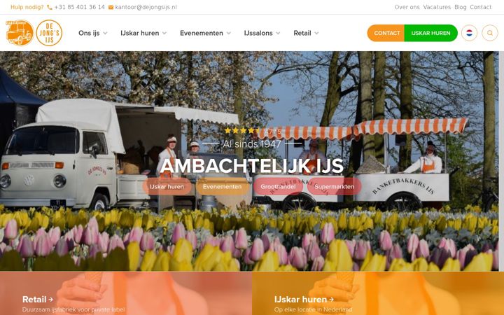 Zrzut ekranu dejongsijs.nl