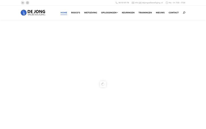 Zrzut ekranu dejongvalbeveiliging.nl