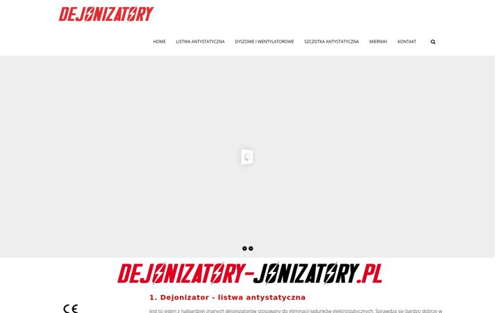 Snímek obrazovky dejonizatory-jonizatory.pl