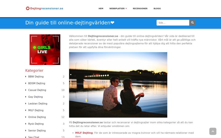 Screenshot di dejtingrecensioner.se