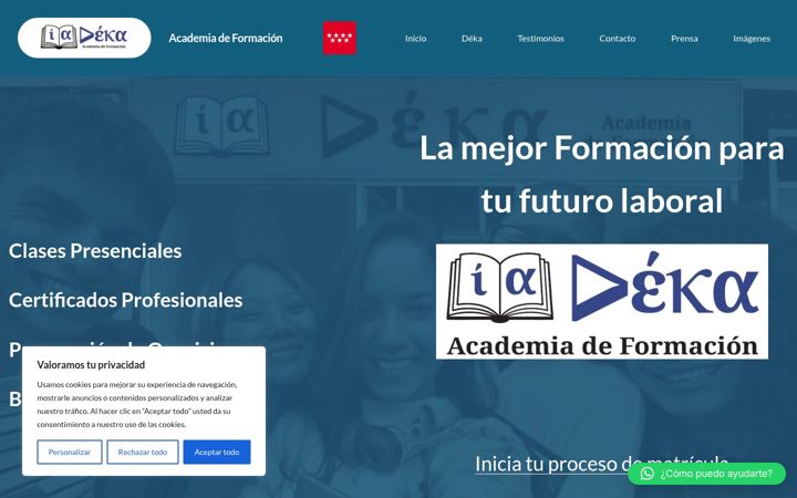 Screenshot of deka-academia.com