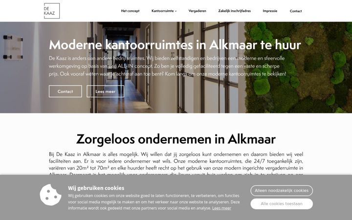 Screenshot ta' dekaaz.nl
