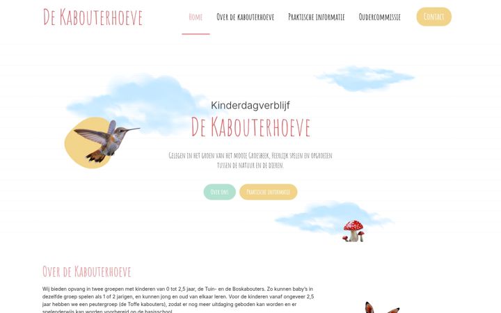 Screenshot ta' dekabouterhoeve.nl