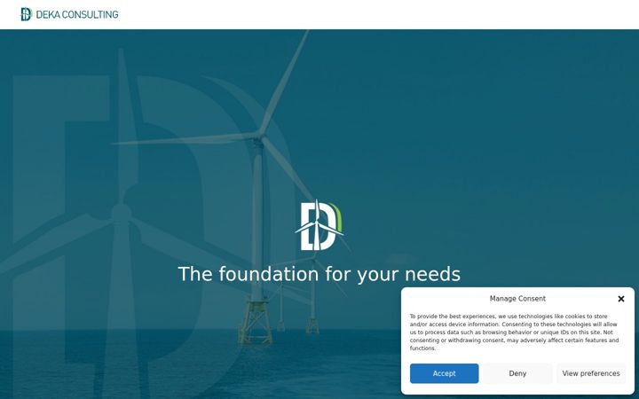 Screenshot of dekaconsulting.com