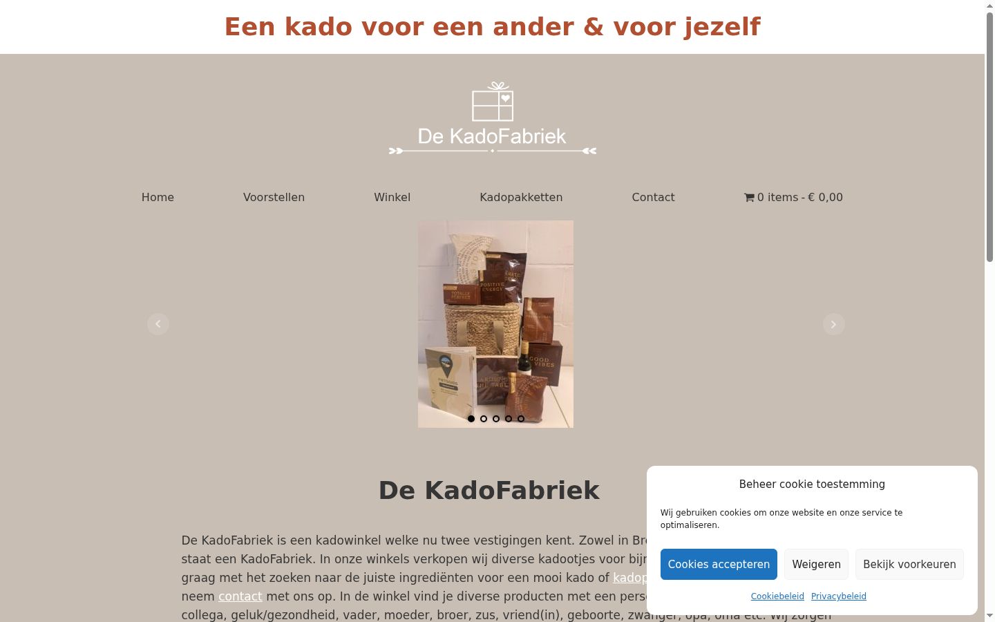 Screenshot tal-banner tal-kunsens muri qabel kwalunkwe interazzjoni