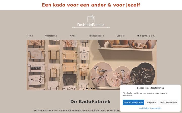 Screenshot ta' dekadofabriek.nl