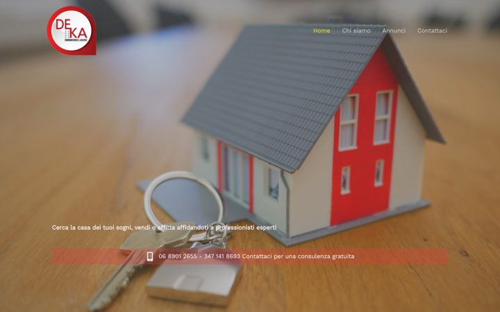 Screenshot of dekaimmobiliare.it