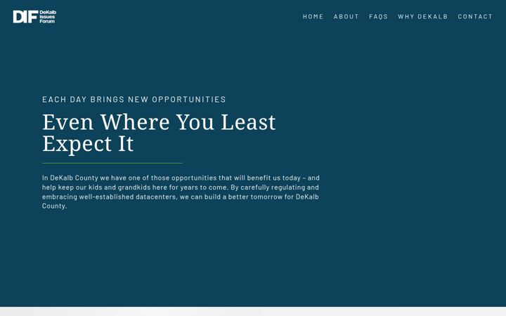 Screenshot of dekalbissues.com