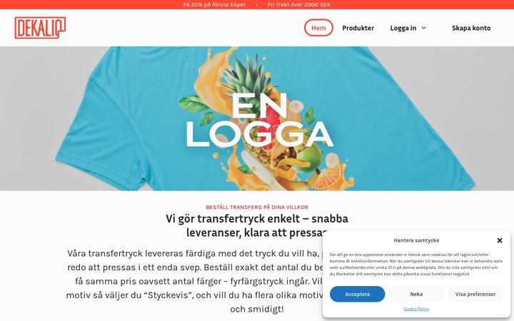 Screenshot di dekalio.se