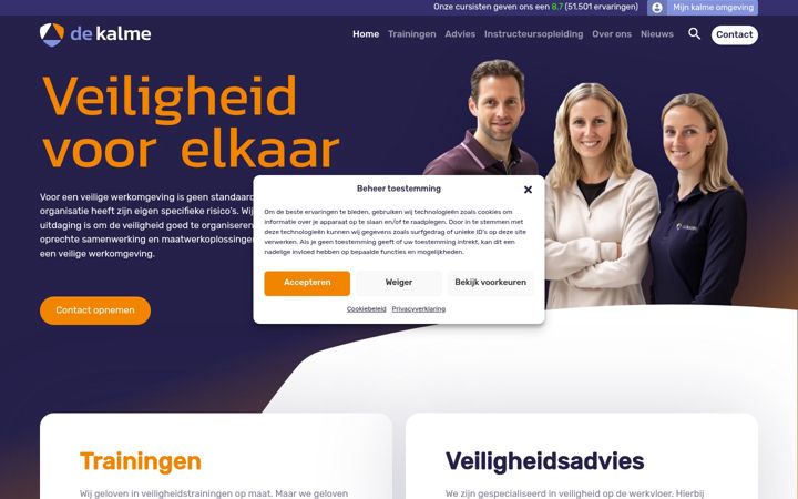 Screenshot stránky dekalme.nl