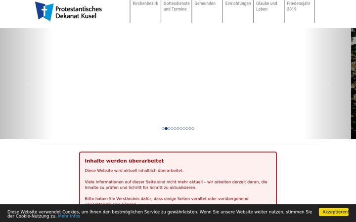 Screenshot of dekanat-kusel.de