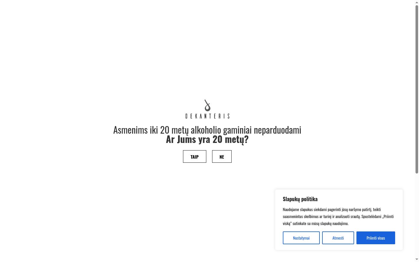 Screenshot tal-banner tal-kunsens muri qabel kwalunkwe interazzjoni