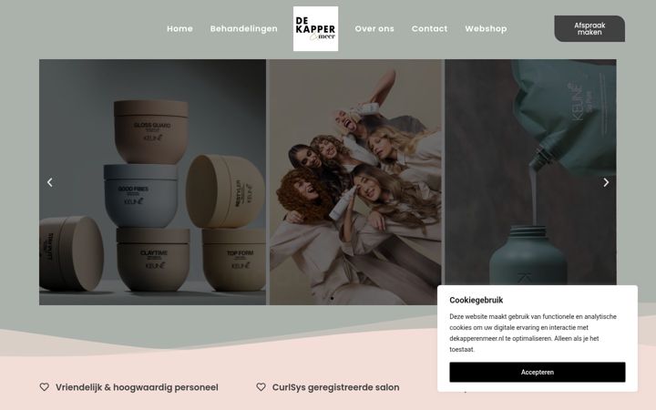 Screenshot stránky dekapperenmeer.nl