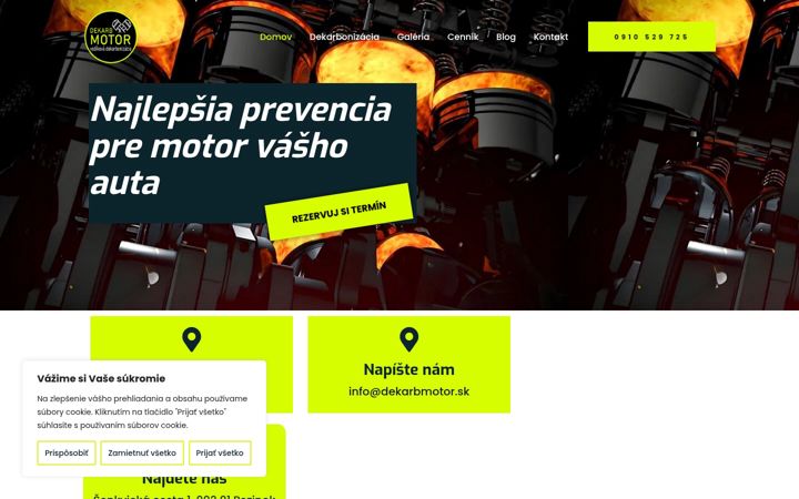 Screenshot of dekarbmotor.sk