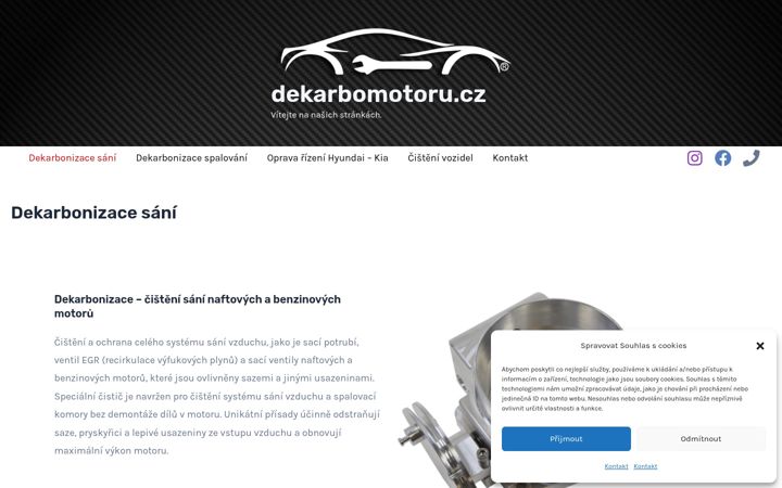 Skärmbild av dekarbomotoru.cz