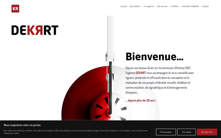 Screenshot of dekart.fr