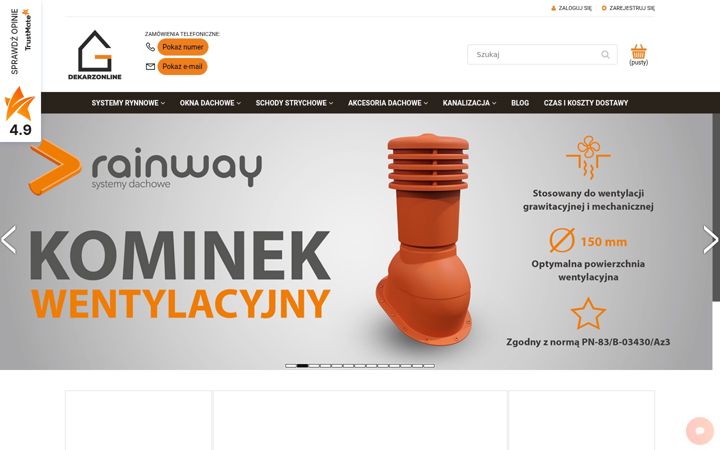 Snimka zaslona za dekarzonline.pl