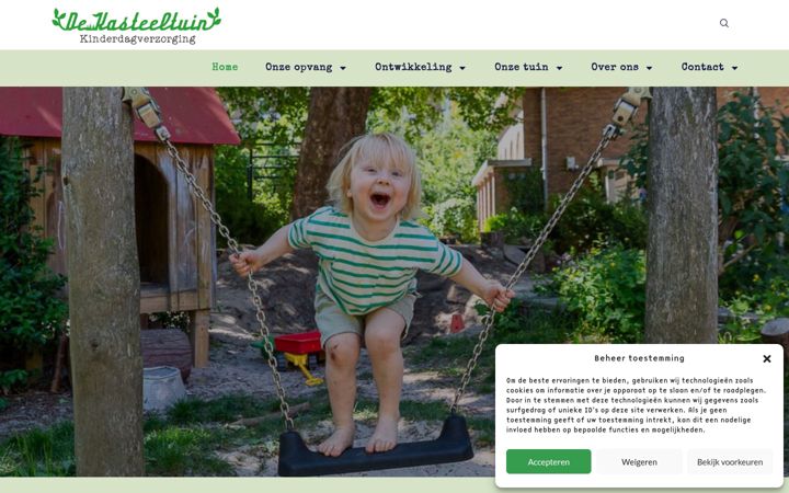 Screenshot stránky dekasteeltuin.nl