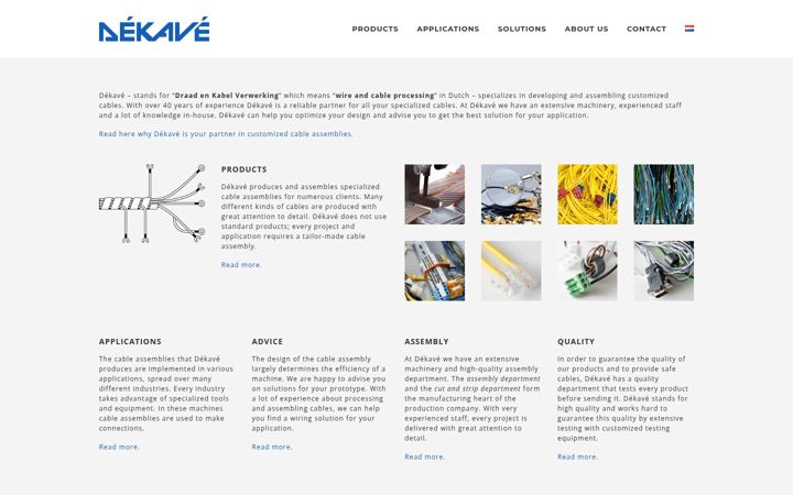 Screenshot of dekave.com