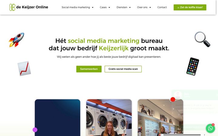 Screenshot stránky dekeijzeronline.nl