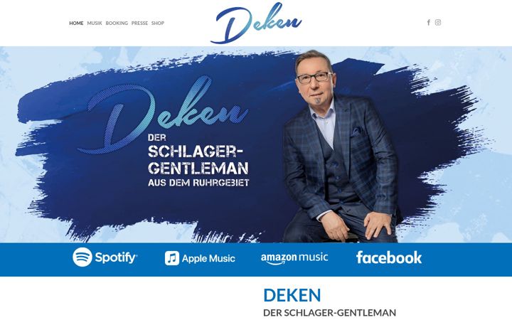 Screenshot von dekenmusik.de