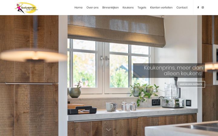Screenshot of dekeukenprins.com