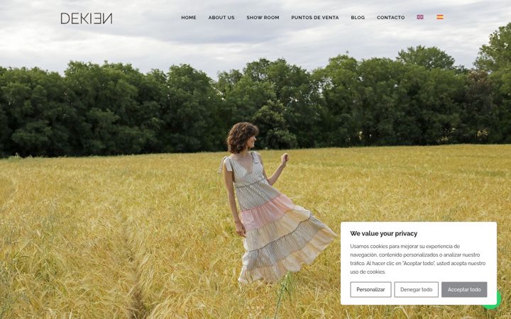 Screenshot of dekien.com